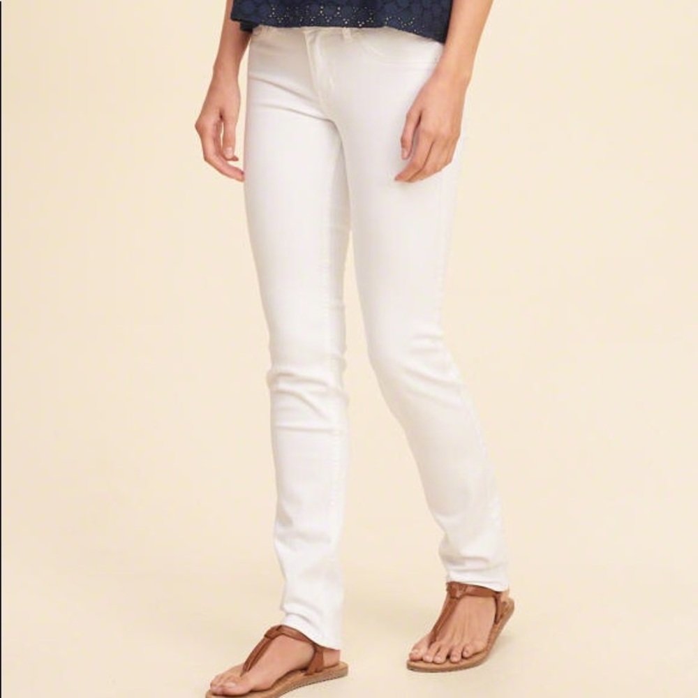 Hollister white jeans